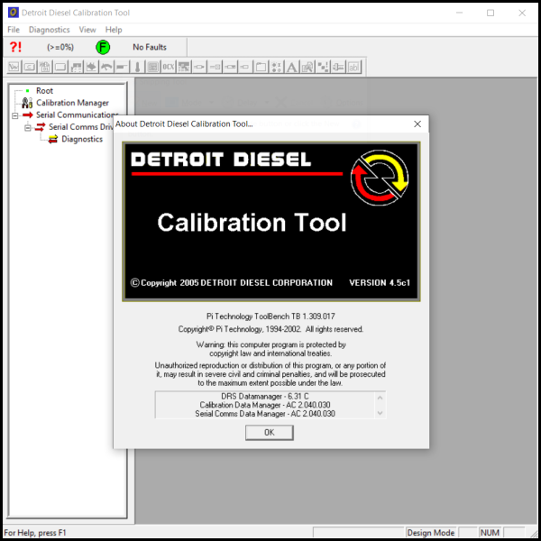 Detroit Diesel Calibration Tool